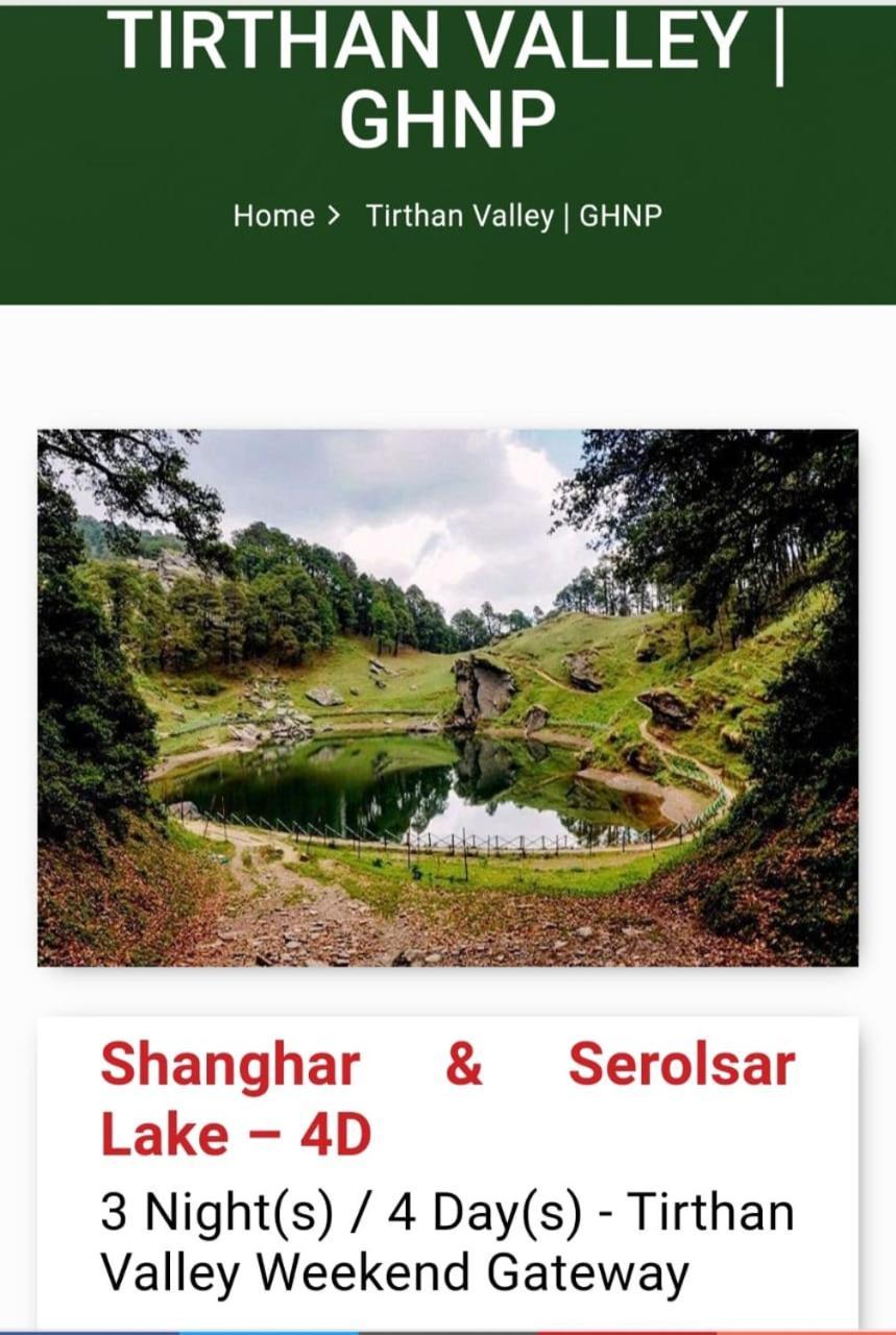 Tirthan Crest Homestay Banjar Luaran gambar
